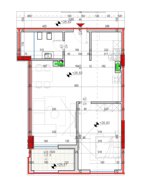 Tirane, shitet apartament 1+1 Kati 8, 87 m² 135.530 € (Astir)