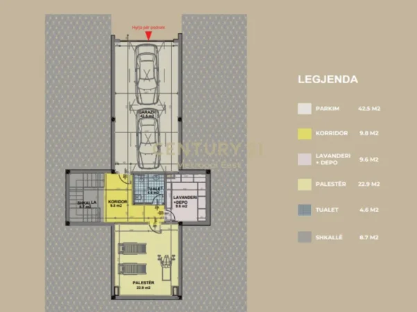 Tirane, shitet apartament Kati 0, 360 m² 1.056.530 € (Mjull-Bathore)