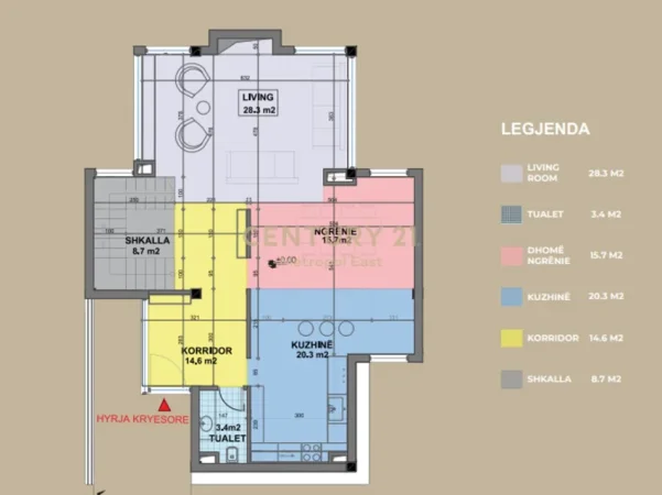 Tirane, shitet apartament Kati 0, 360 m² 1.056.530 € (Mjull-Bathore)