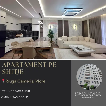 Vlore, shitet apartament 2+1 Kati 4, 102 m² 245.000 € (Rruga Cameria, Lungomare, Vlore)