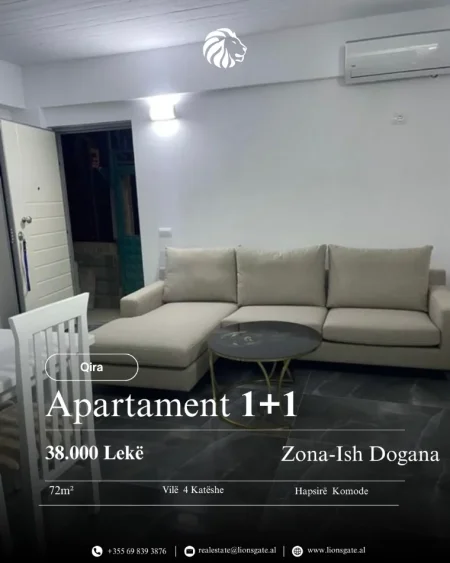 Tirane, jap me qera apartament 1+1 , 72 m² 380 € 