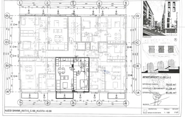 Tirane, shitet apartament 1+1 Kati 1, 81 m² 144.000 € 
