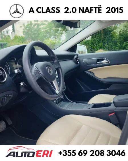 Lushnje, shitet makine MERCEDEZ BENZ A CLASS Nafte, e bardhë automatik Kondicioner 15.000 km 8.500 €