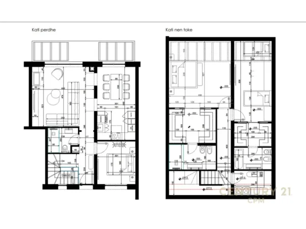 Tirane, shes apartament duplex 3+1+Aneks+Ballkon Kati 2, 664 m² (West Home)