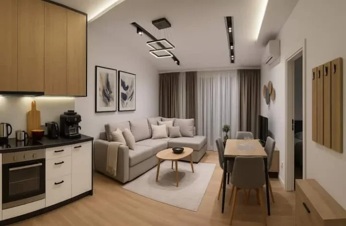 Tirane, jepet me qera apartament 1+1 Kati 8, 50 m² 600 € (Don Bosko)
