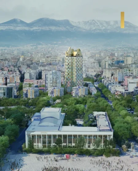 Tirane, shitet apartament 1+1 Kati 12, 230.000 €