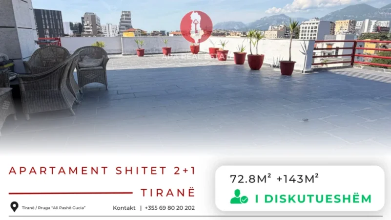 Tirane, shitet apartament 2+1+Aneks+Ballkon Kati 5, 72 m² (Rruga Ali Pashe Gucia / Rruga e Dibres)
