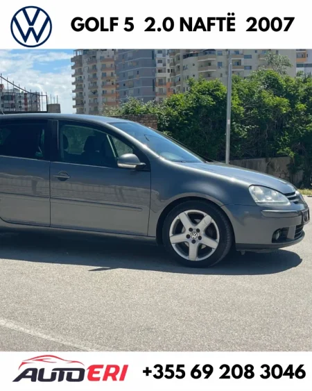 Lushnje, shitet makine GOLF 5 2007 Nafte, gri metalizato automatik Kondicioner 178.000 km 3.600 €