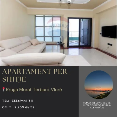 Vlore - Lungomare, shitet apartament 2+1 Kati 7, 144 m² 316.800 € (Rruga Murat Terbaci, Vlore)