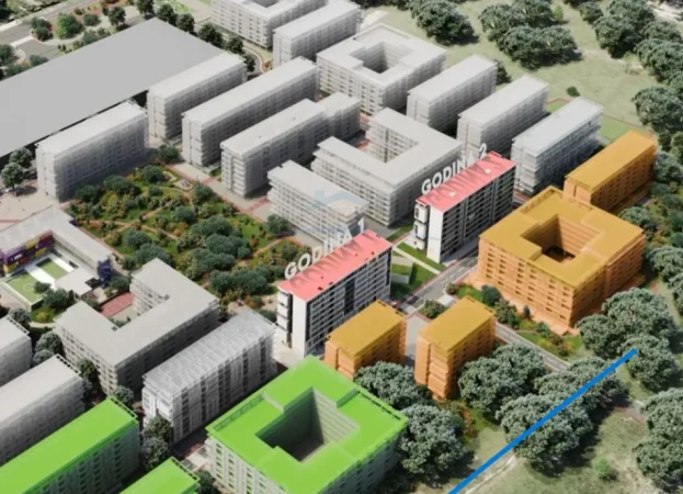Tirane, shitet apartament 2+1+2+Ballkon Kati 8, 94 m² 126.711 € (Univers City)