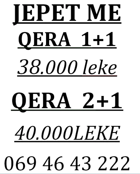 jepet me qera 1+1 , 38.000 €