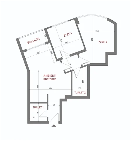Tirane, jepet me qera zyre Kati 1, 85 m² 75.000 ALL (Rruga "Ndreko Rino")
