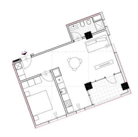 Tirane, shitet apartament 1+1 Kati 7, 73 m² 86.300 € (Astir)