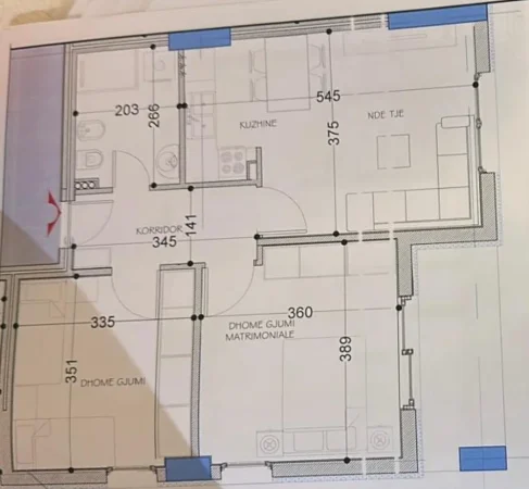 Tirane, shitet apartament 2+1 Kati 6, 81 m² 97.200 € (Paskuqan)