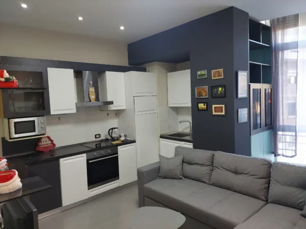 Tirane, jepet me qera apartament 1+1 Kati 2, 60 m² 600 € (Rruga Budi mbi Liceun Artistik)