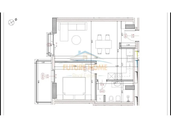 Durres, shitet apartament 1+1 Kati 7, 70 m² 119.051 € (MALI ROBIT)