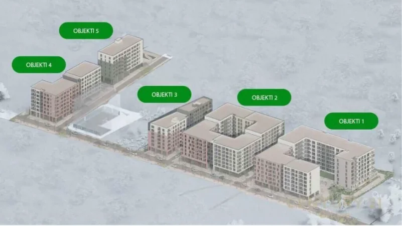 Tirane, shitet apartament 3+1+Ballkon Kati 3, 136 m² 136.040 € (Paskuqan (Unaza e Madhe) tek Ringside Residence)