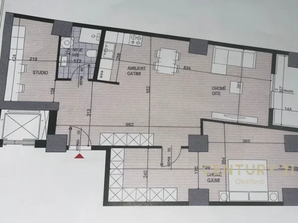 Tirane, shitet apartament 2+1 Kati 8, 119 m² 167.000 € (Ish Fusha e Aviacionit)