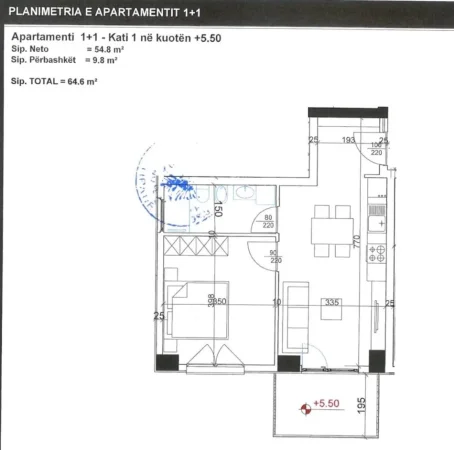 Tirane, jepet me qera apartament 1+1 Kati 1, 500 € (Rruga Dritan Hoxha)