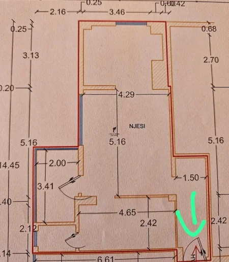 Tirane, jepet me qera zyre Kati 1, 80 m² 960 € (MYSLYM SHYRI)
