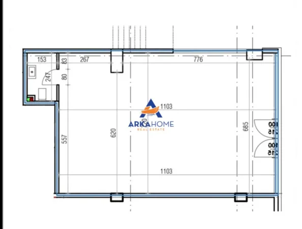Tirane, jepet me qera ambjent biznesi Kati 0, 97 m² 2.500 € 