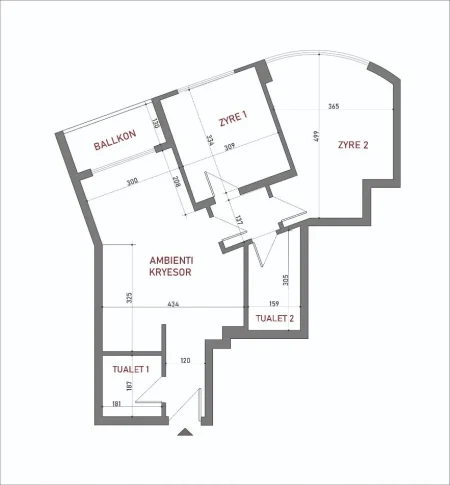Tirane, jepet me qera ambjent biznesi Kati 1, 85 m² 750 € (Rruga E Kosovareve)