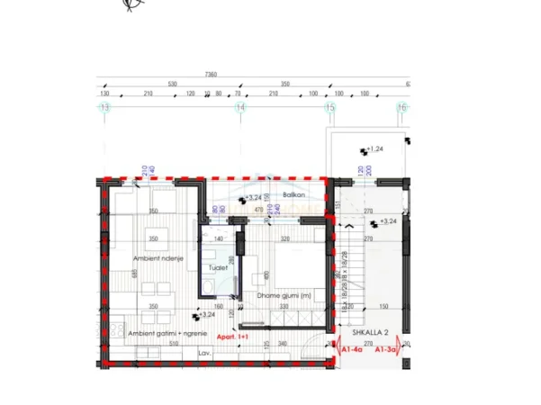 Tirane, shitet apartament 1+1 Kati 1, 73 m² 138.900 € 
