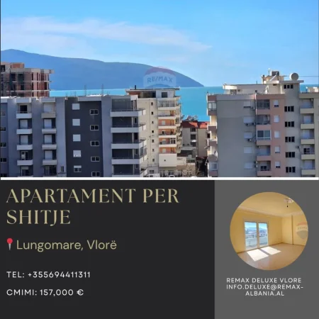 Vlore - Lungomare, shitet apartament 1+1 Kati 5, 79 m² 157.000 € (Lungomare, Vlorë)