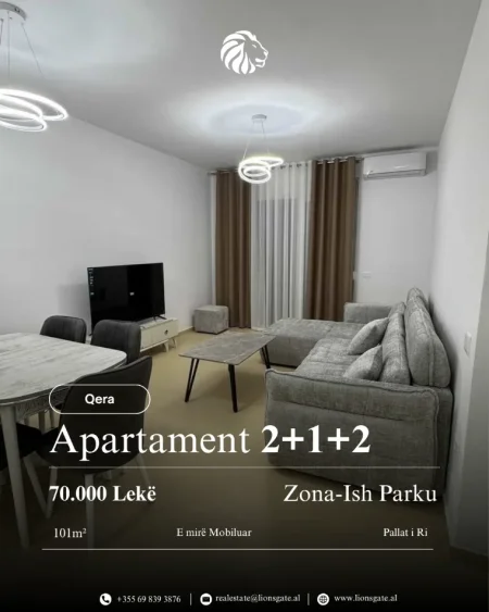 Tirane, jap me qera apartament 2+1+Aneks+Ballkon , 101 m² 700 € (Ish Parku)