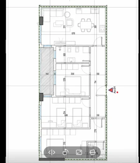 Tirane, shitet apartament 3+1+Aneks+Ballkon Kati 2, 128 m² 134.358 € (paskuqan)