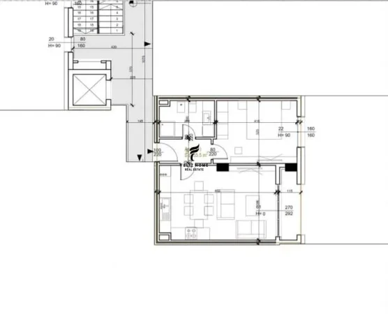 Tirane, jepet me qera zyre Kati 3, 2 m² 650 € (SQUARE 21)