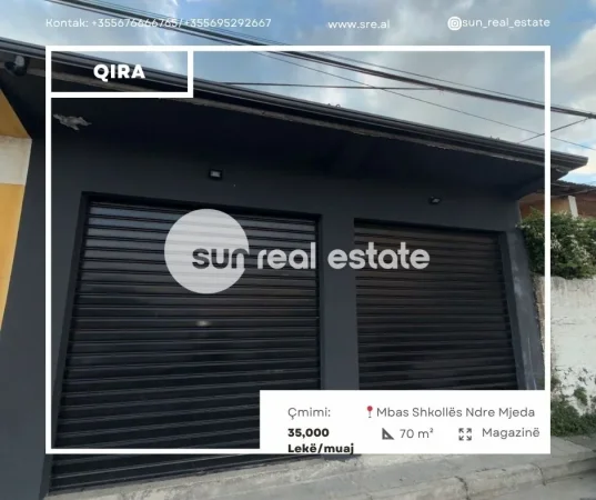 Shkoder, jepet me qera magazine Kati 1, 70 m² (MBAS SHKOLLES NDRE MJEDA)