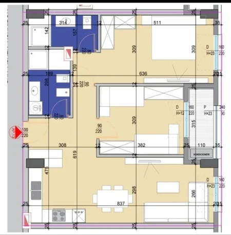 Tirane, shitet apartament 2+1+Aneks+Ballkon , 102 m² 180.000 € (rruga ali demi)