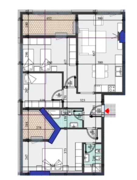 Tirane, shitet apartament 3+1+Aneks+Ballkon , 140 m² 245.700 € (zogu i zi)