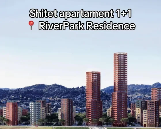 Tirane, shitet apartament 1+1 , 84 m² (RiverPark Residence)
