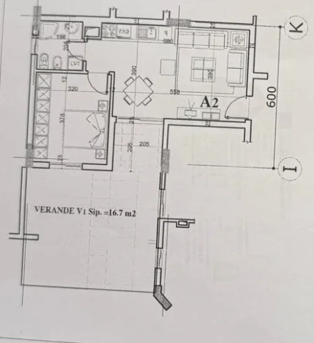 Tirane, shitet apartament Kati 2, 65 m² 110.000 € 