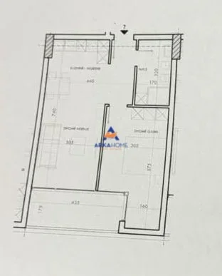 Tirane, shitet apartament 1+1+Ballkon Kati 9, 75 m² 90.600 € 