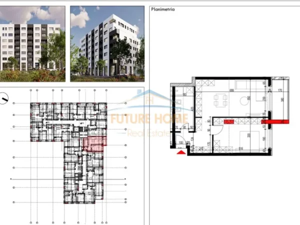 Tirane, shitet apartament 1+1 Kati 6, 81 m² 84.900 € (PASKUQAN , Platinium 2)