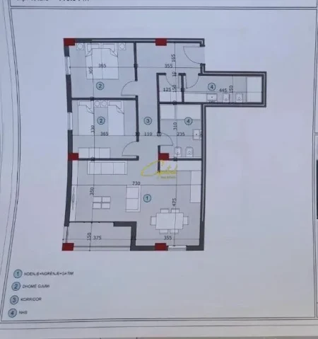 Tirane, shitet apartament 2+1 Kati 5, 110 m² 172.000 € (ALI DEMI)