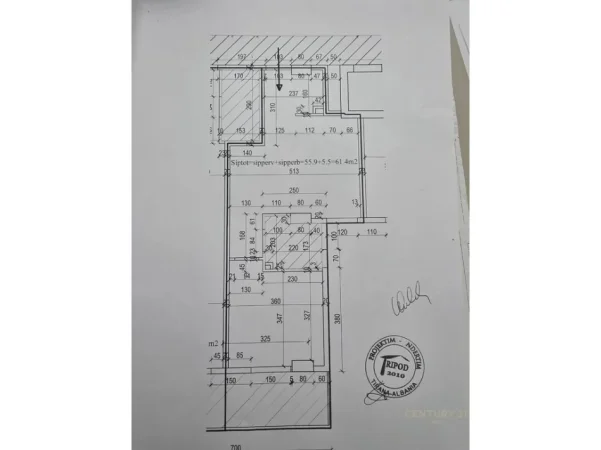 Tirane, shes apartament 1+1 Kati 5, 61 m² 170.000 € (Residenca Tripod)
