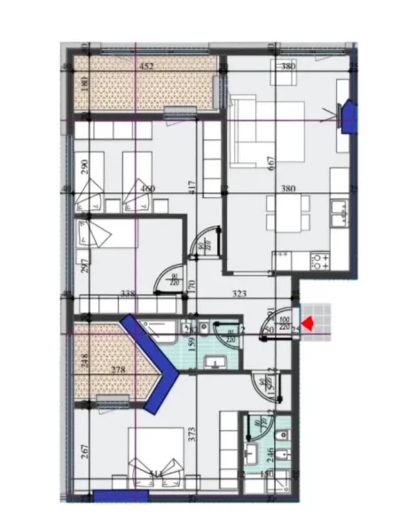 Tirane, shitet apartament 3+1 , 140 m² 245.700 € (laprake , ish dogana)