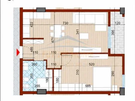 Tirane, shitet 1+1 Kati 4, 74 m² 137.000 € 
