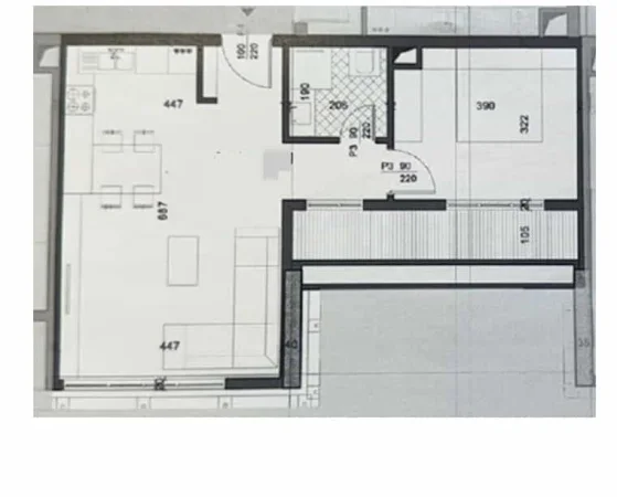Tirane, shes apartament 1+1 Kati 5, 85 m² 214.000 € (Rruga Muhamet Gjollesha)