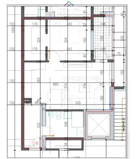 Tirane, shes apartament 1+1+Ballkon Kati 0, 74 m² 75.000 € (paskuqan)
