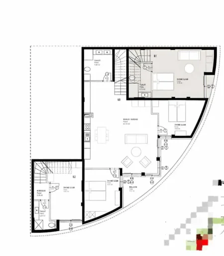Durres, shes apartament 2+1 Kati 0, 136 m² 314.479 € (Gjiri i Lalzit)
