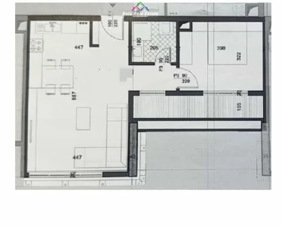 Tirane, shes apartament 1+1+Ballkon Kati 5, 85 m² 214.000 € (muhamed gjollesha)