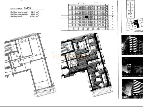Tirane, shitet apartament 2+1+Ballkon Kati 4, 108 m² 216,000€ (Parallel Living, Don Bosko)