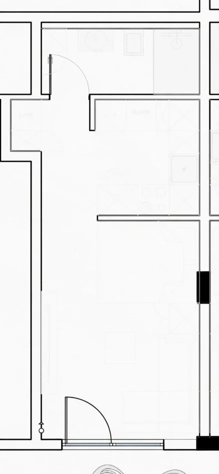Dhermi , shitet garsonier Kati 1, 43 m² 150.000 € (DHERMI)