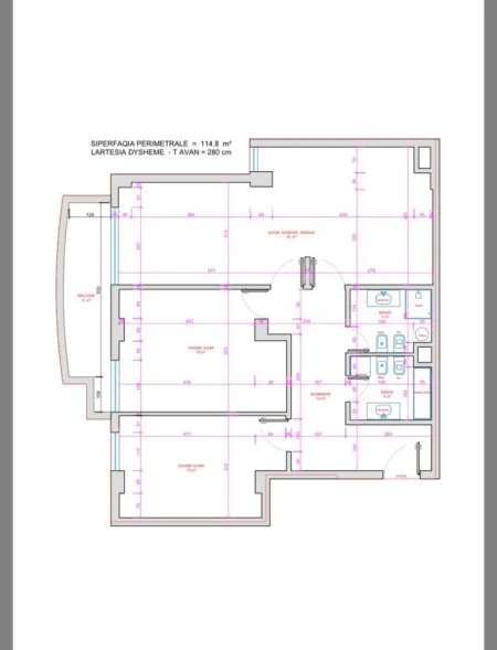 Tirane, jepet me qera zyre Kati 3, 115 m² 2.500 € (COIN TVSH)