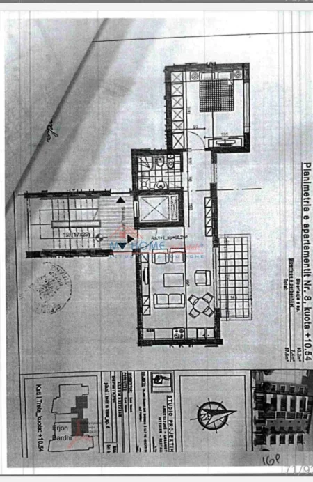 Tirane, shitet apartament 1+1+Ballkon Kati 5, 68 m² 148.000 € (Rruga Rrapo Hekali)